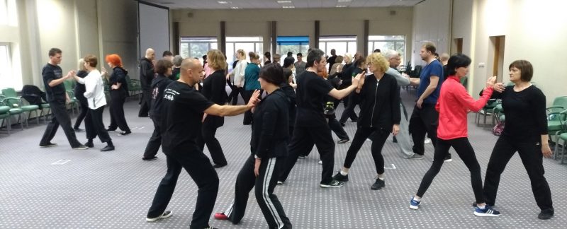 pchające dłonie tai chi